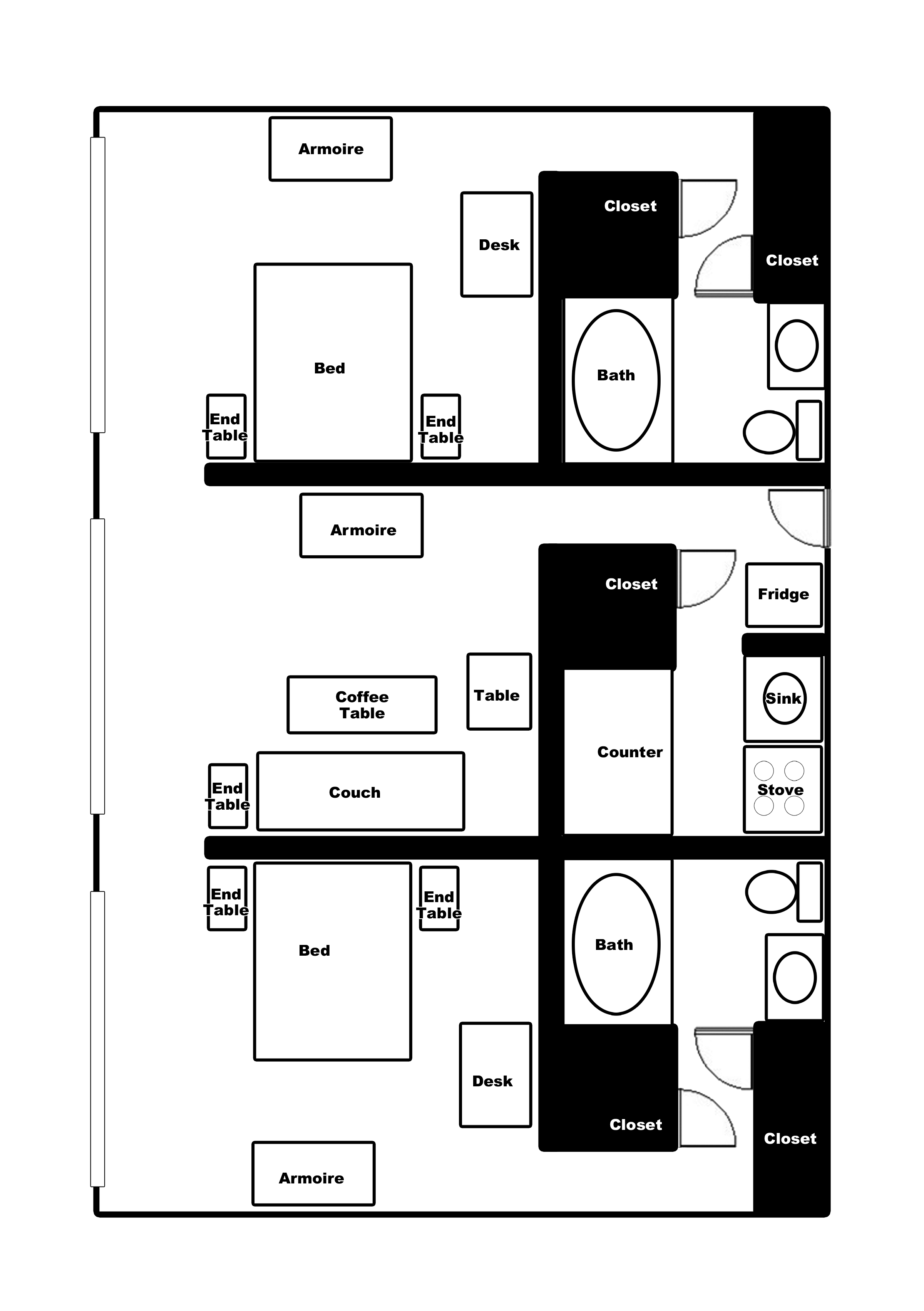 2 bedroom apartment ramada downtown topeka